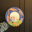 Miroir mural rond en céramique
