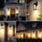 2-Pack Crystal Bubble Glass Outdoor Wall Lights With 10W Integrated LED And Weatherproof Metal Frame For Romantic Patio Illumination And Rust-Resistant Longevity In Matte Black