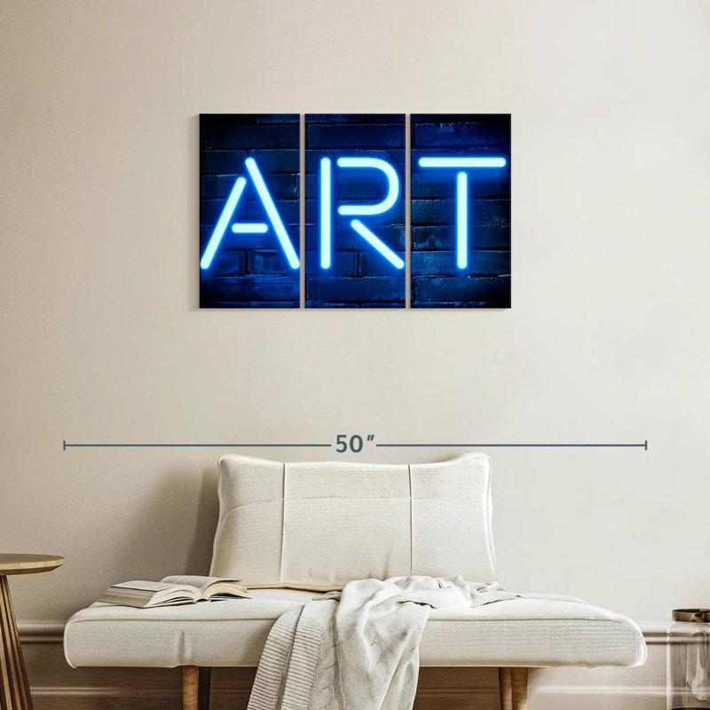 Tergel Blue Art, 20" H x 33" W