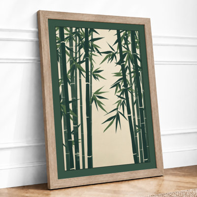 Bamboo in Silence Japandi - Framed Print