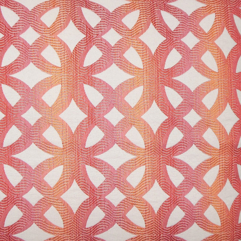 Coussin Heulwen, Corail, H 20 po x l 20 po x P 5 po