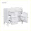 Armoire de rangement de salle de bain moderne avec 2 tiroirs et un tiroir basculant-1099396957