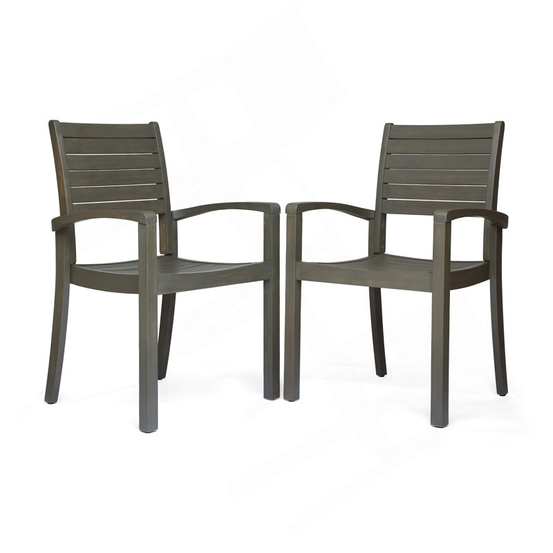 Chaise pour table repas d'extérieur, Gris