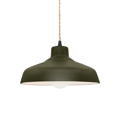 Luminaire suspendu en forme de dôme à 1 lumière Gela