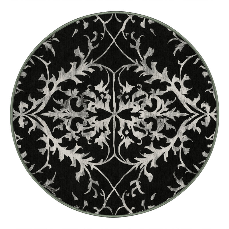 Ebon Elegance Rug, Round 4'