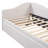 Twin Size Upholstered L-Shaped Upholstered Daybed With Pop Up Trundle, Beige-934393631
