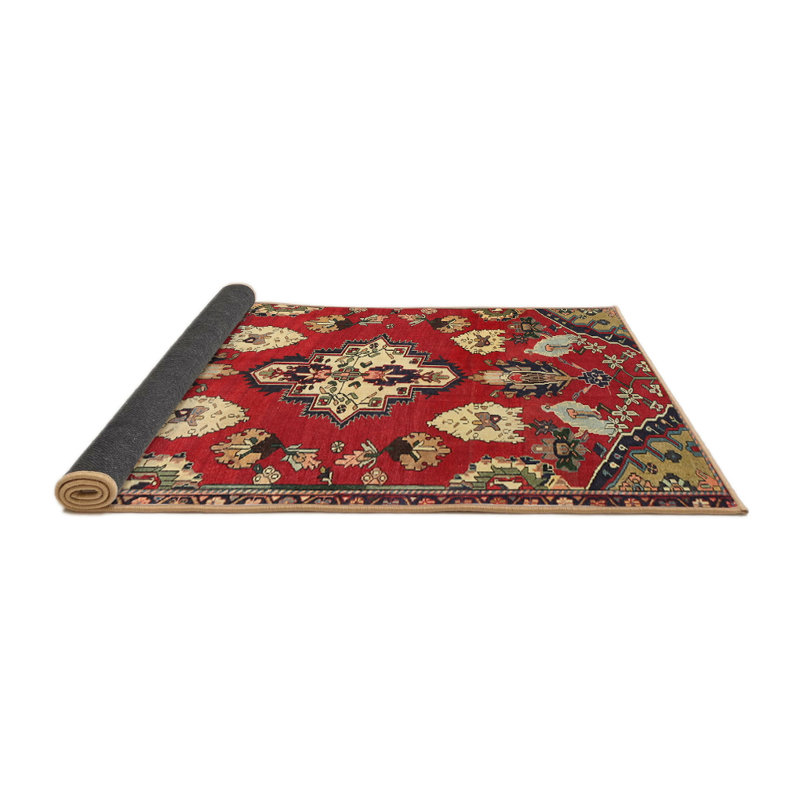 Tapis rouge à motif sud-ouest, Rond 5 pi