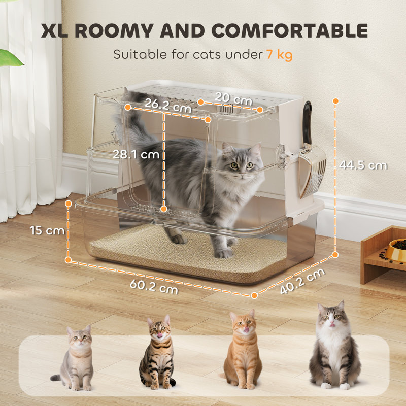 Stainless Steel@@ABS Litter Box Enclosure