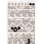 Tapis ivoire / noir en laine noué à la main Coppola Southwestern-626624096