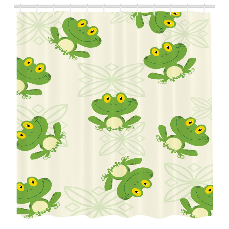Galette Shower Curtain with Hooks Included, 70"H x 69"W