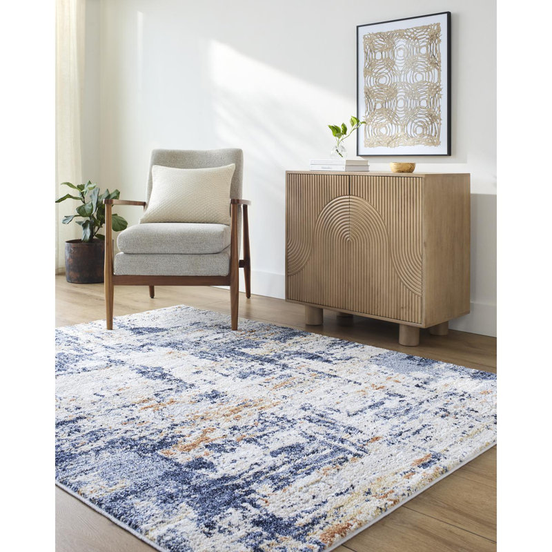 Azah Abstract Indoor Rug, Rectangle 5'3" x 7'3"