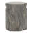 16X20 Inch Magnesium Oxide Tank Holder And Side Table, Grey Appearance, Round Design, Lightweight Concrete, No Assembly For Outdoor Recreation Gathering