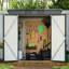 Remise pour outils tout-terrain 6 pi x 4 pi - noir, structure de rangement pour pelouse