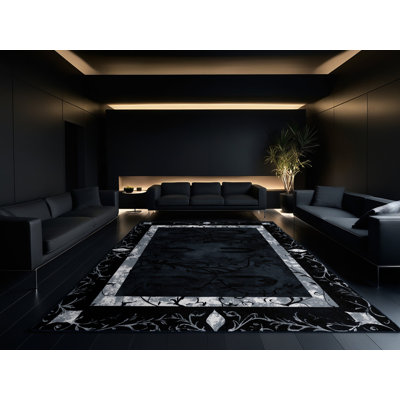 Tapis granit fleuri
