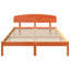 Vidaxl Bed Frame With Headboard Solid Pine Wood-113971107-113971106