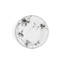 Black Orchid Handmade Porcelain Appetizer Plate