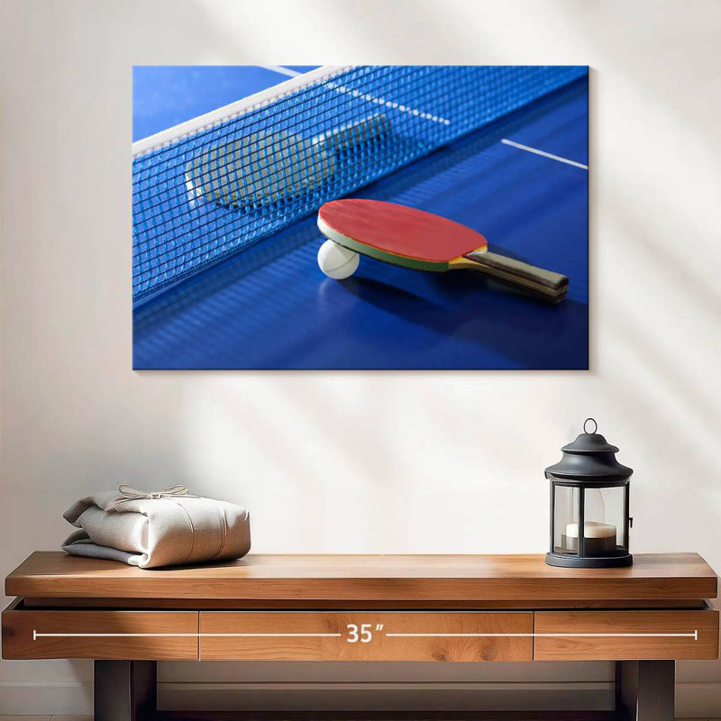 Tennis de table bleu Sirci, H 8 po x l 12 po