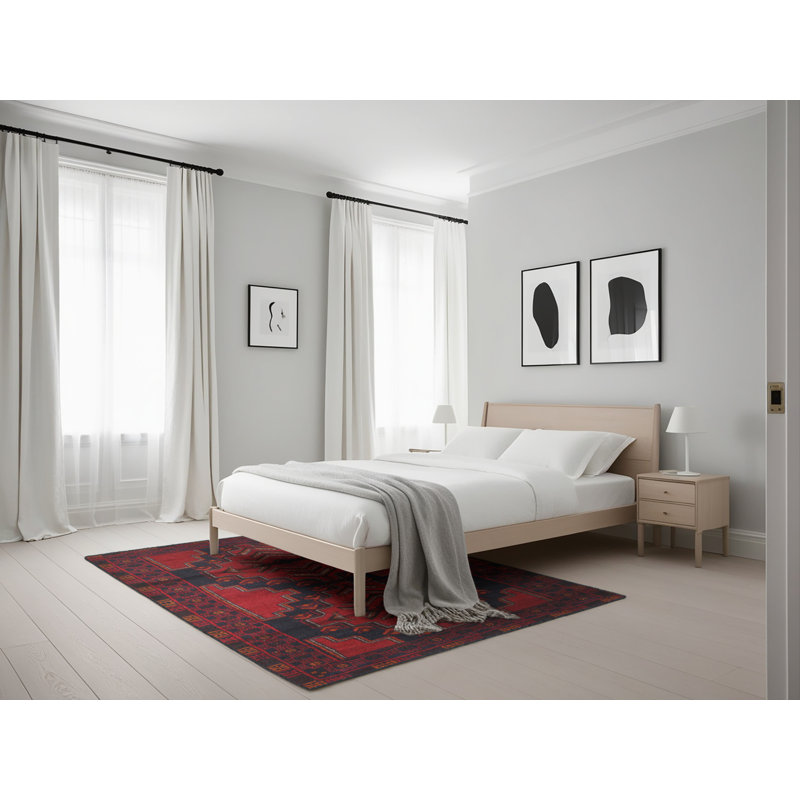 Tapis rouge à motif sud-ouest, Rectangle 5 pi x 7 pi
