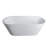 67 Inch Freestanding Solid Surface Soaking Bathtub with Center Drain