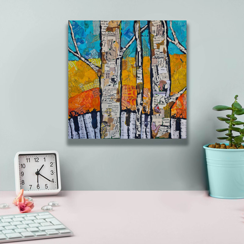 «Wild White 2» par St. Hilaire Elizabeth, art mural sur toile, H 12 po x l 12 po x P 0,75 po
