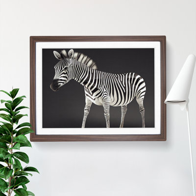 Zebra View - Single Picture Frame Painting