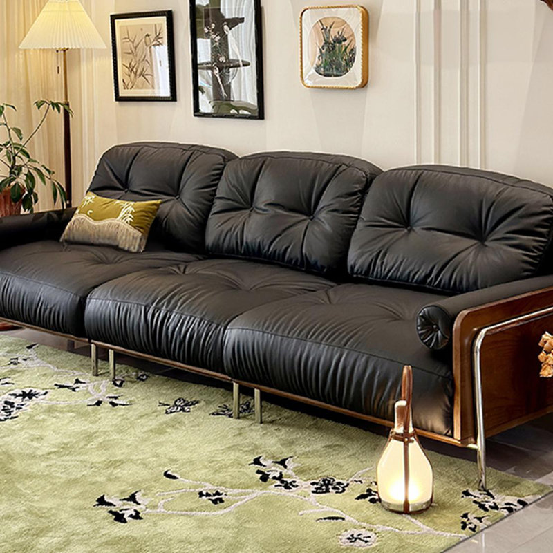 Canapé rétro en tissu amovible et lavable, H 34,25 po x l 110,2 po x P 39,37 po, 4