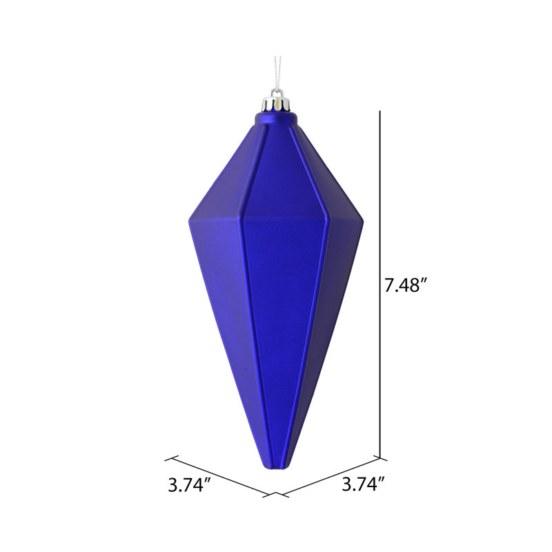 Ornement de lanterne 7 po, Mauve mat