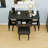 Vanity Makeup Desk with Built-in Power Port, Upholstered Stool and Storage Space-1978446133
