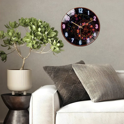 Horloge murale 12 po Glowing Neon