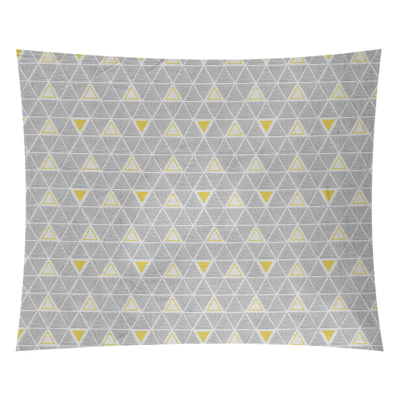 Tapisserie, H 88 po x l 104 po, Jaune