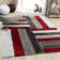 Tapis rouge à motif géométrique Lantanas