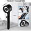 Pomme de douche à haute pression 3 modes, expérience spa, noir-116730244
