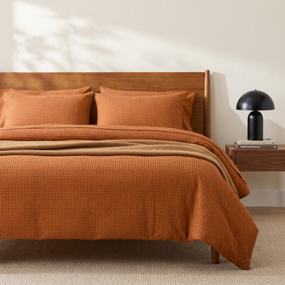 Felix Waffle Cotton Comforter Set