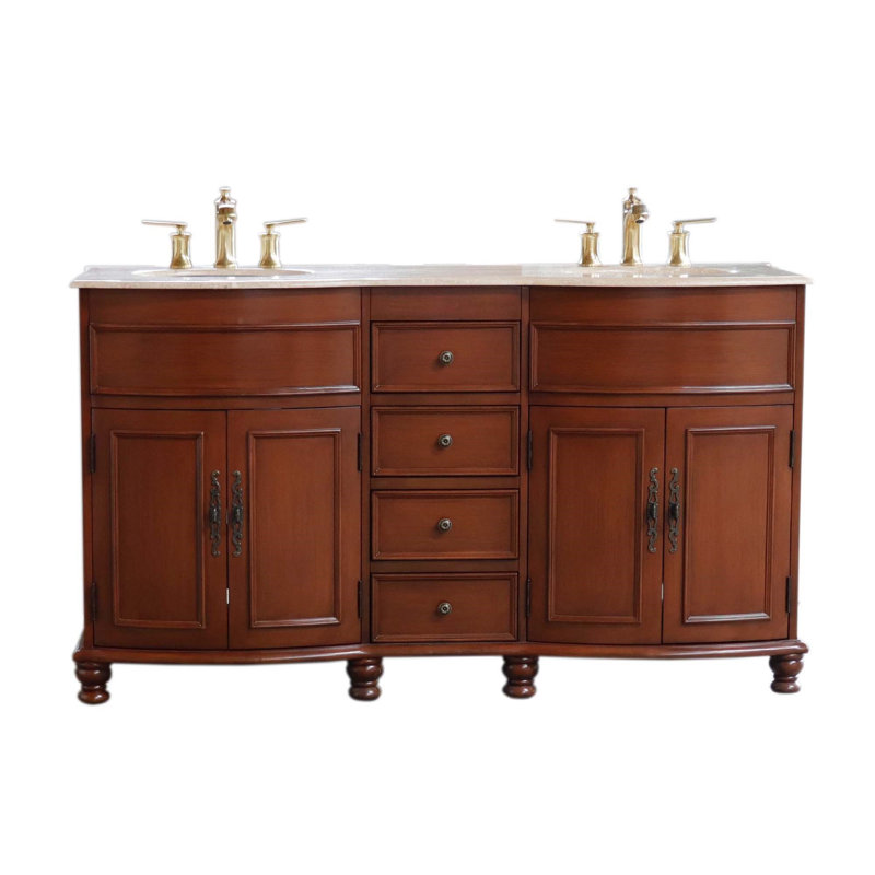 Ensemble de meuble-lavabo double 62 po Humberto