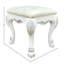 Tabouret de coiffeuse blanc os Ii - capacité de poids de 220 lb, largeur de siège de 21 po, profondeur de 17 po, style élégant et élégant