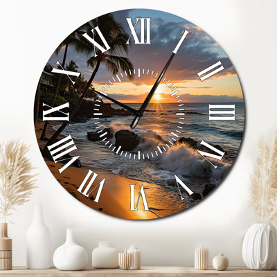 Horloge murale Aloha Tropical Dreamscape I - Maui
