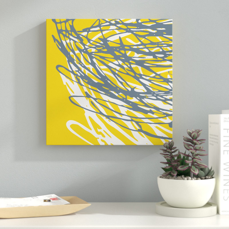 « brillance nest nest mixed », reproduction de peinture à l’acrylique sur toile tendue, H 35 po x l 35 po x P 2 po