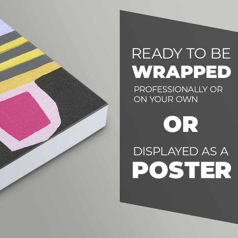 Bold Shape Shift I - Impression sur toile seulement - NON-CADRE