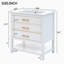 Meuble-lavabo simple avec plateau en céramique 30,22 po Waylynn-1953671224