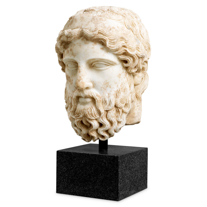 Bust Hermes Marble Antique Look
