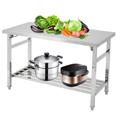 Tables de travail en acier inoxydable