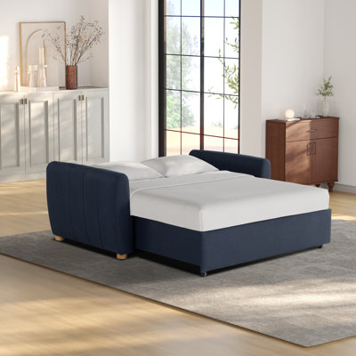 Serta Lowry 66.5" Full-Size Upholstered Convertible Sleeper Loveseat