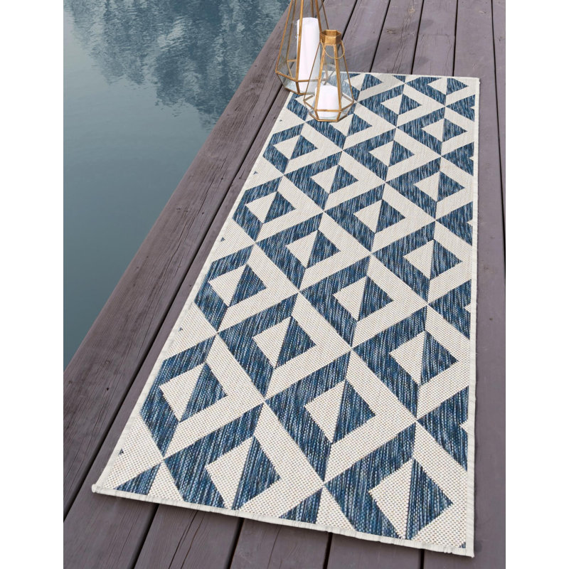 Tapis d'extérieur Jill Zarin Napa, Tapis de couloir 2 pi x 8 pi