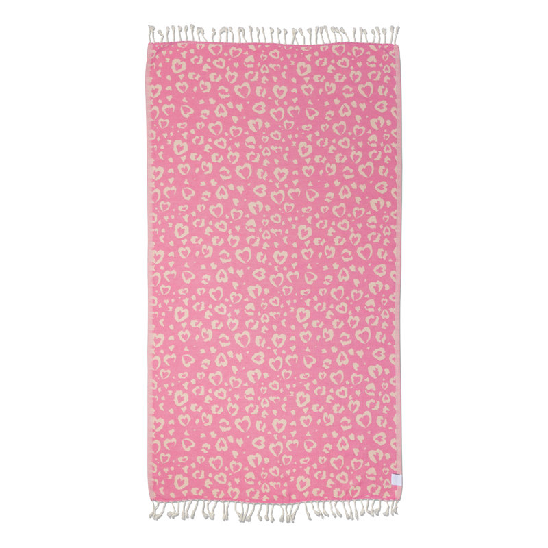 Serviette de plage et de bain Antalya, Rose
