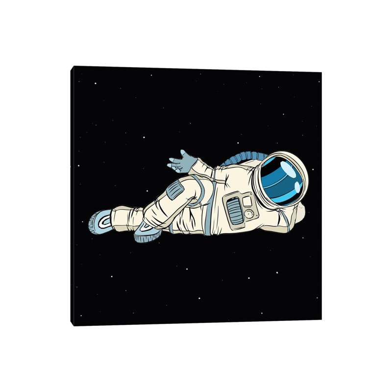 Astronaut by - Toile tendue, H 12 po x l 12 po x P 0,75 po