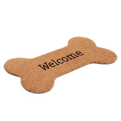 Os en forme de chien, 17 po x 29 po Welcome