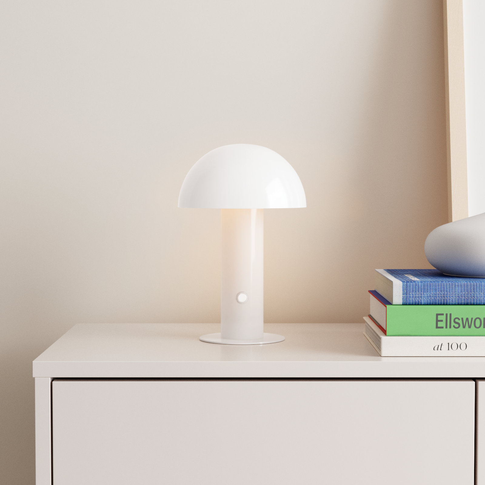 Viv Metal Desk Lamp, White