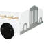 Lit simple blanc en forme de voiture avec roues - à la mode et robuste. Contreplaqué fabriqué. Lattes à structure solide. Rails pour une protection supplémentaire. Lit confortable et pratique. Dimensions: 77,2 po x 40,9 po 29,9 po. Assemblage-1370679373-1370679370