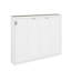 Armoire horizontale pour lit escamotable, lit escamotable avec lumière DEL, lit caché en bois pour les petits espaces de bureau à domicile-1293194206