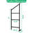 Shipping Container Shelving Brackets, Heavy-Duty Adjustable  3-Tier Shelf Bracket,58.4"(H)x 19.2"(D)Universal Storage Racks for Trailer Containers 4 Packs